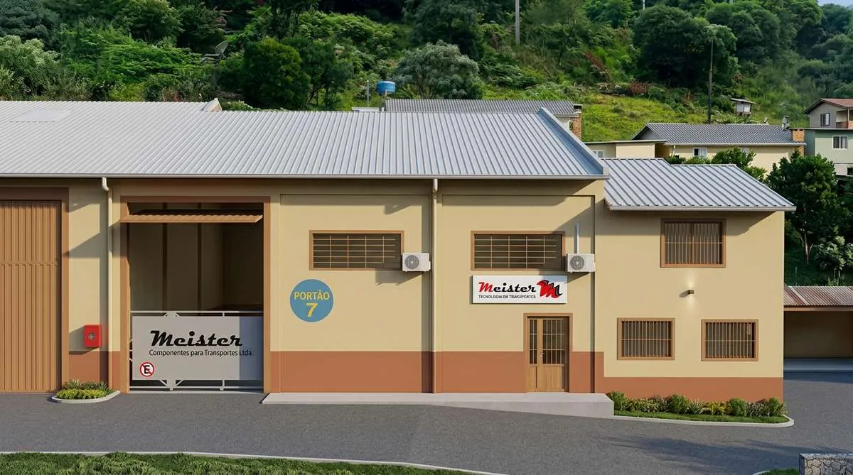 Sede da Meister Componentes para Transportes Ltda - Fábrica localizada na Rodovia BR 116, Km 153, Caxias do Sul, RS - Portão 7